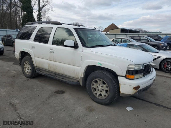2005 Chevrolet Tahoe Z71 with VIN 1GNEK13T05R167173, listed as a Copart auction lot 44059815 with 156,389 mi miles and Salvage Title. Bid and sale history available at carsss.com. Image 4.