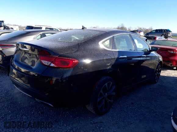 2016 Chrysler 200 C with VIN 1C3CCCEG2GN191174, listed as a Copart auction lot 83074884 with 75,715 mi miles and Salvage Title. Bid and sale history available at carsss.com. Image 3.