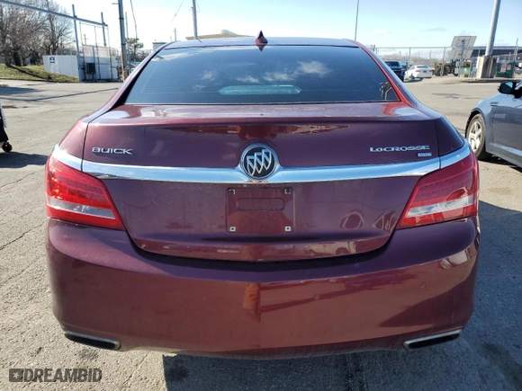 2015 Buick LaCrosse Leather with VIN 1G4GC5G38FF223553, listed as a Copart auction lot 49387105 with 191,807 mi miles and Salvage Title. Bid and sale history available at carsss.com. Image 6.