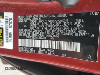 2008 Toyota Sienna CE with VIN 5TDZK23C78S146228, listed as a Copart auction lot 51053115 with 152,658 mi miles and Salvage Title. Bid and sale history available at carsss.com. Image 13.