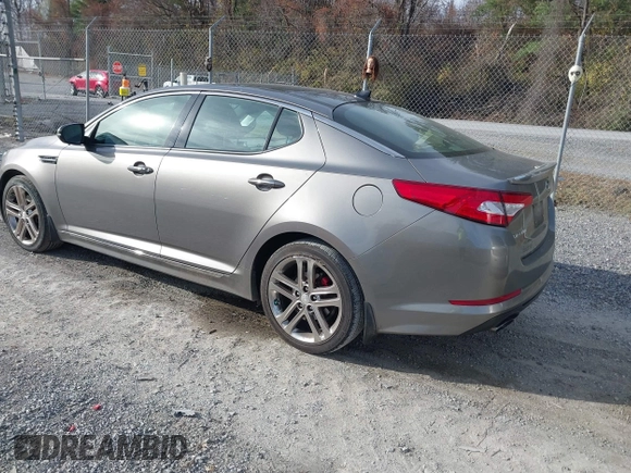 2013 Kia Optima SX with VIN 5XXGR4A68DG172070, listed as a IAAI auction lot 40820289 with 147,124 mi miles and . Bid and sale history available at DreamBid. Image 3.