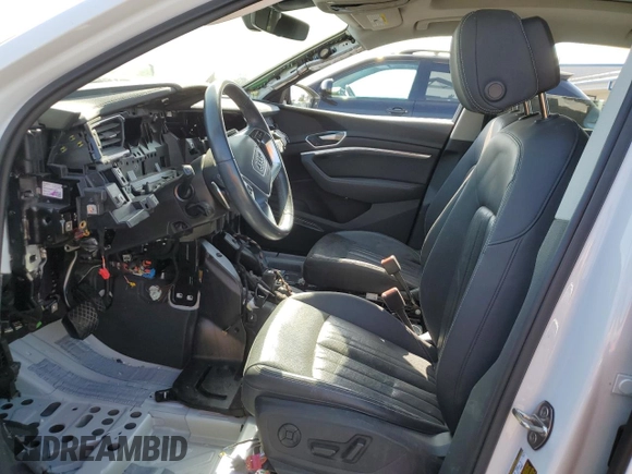 2023 Audi e-tron Premium Plus with VIN WA1LAAGEXPB011100, listed as a Copart auction lot 54008815 with Not provided miles and Salvage title. Bid and sale history available at DreamBid. Image 7.