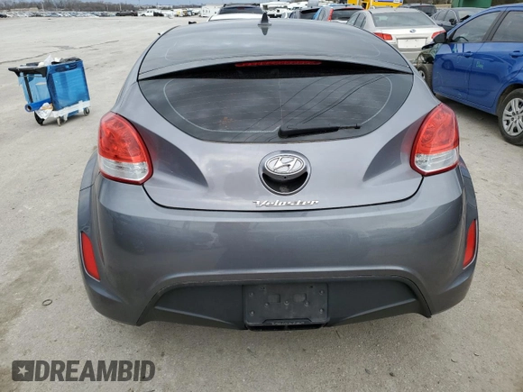 2017 Hyundai Veloster with VIN KMHTC6AD4HU310841, listed as a Copart auction lot 36048343 with 135,319 mi miles. Bid and sale history available at carsss.com. Image 6.