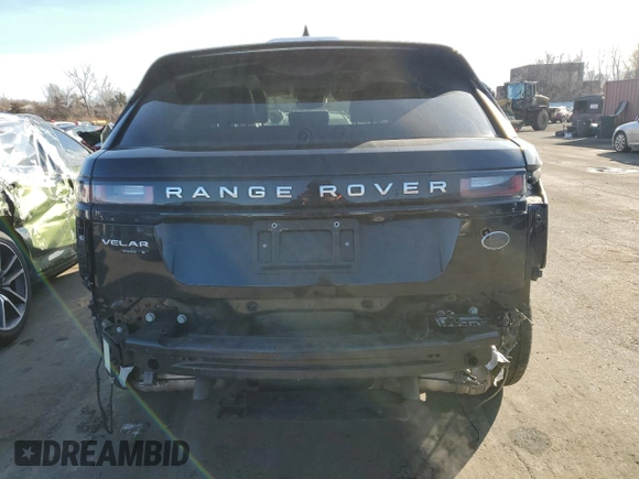 2020 Land Rover Range Rover Velar S with VIN SALYB2FV7LA257899, listed as a Copart auction lot 43154855 with 76,353 mi miles and Salvage Title. Bid and sale history available at carsss.com. Image 6.