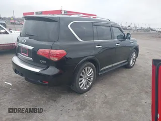 2016 Infiniti QX80 with VIN JN8AZ2NE7G9125856, listed as a IAAI auction lot 41480843 with 148,375 mi miles. Bid and sale history available at carsss.com. Image 4.