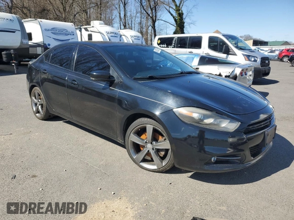 2015 Dodge Dart GT with VIN 1C3CDFEB2FD200494, listed as a Copart auction lot 48322975 with 151,587 mi miles and Salvage Title. Bid and sale history available at carsss.com. Image 4.