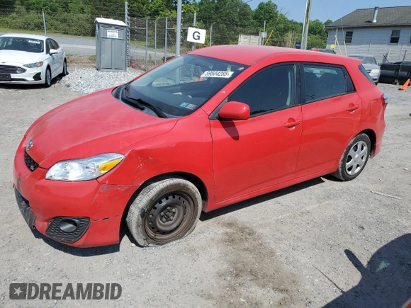 2010 Toyota Matrix S with VIN 2T1LE4EE3AC014668, listed as a Copart auction lot 59504285 with 80,168 mi miles and Salvage title. Bid and sale history available at DreamBid. Image 1.