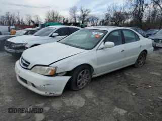 2001 Acura TL with VIN 19UUA56611A023825, listed as a Copart auction lot 86814504 with 264,802 mi miles and Salvage Title. Bid and sale history available at carsss.com. Image 1.