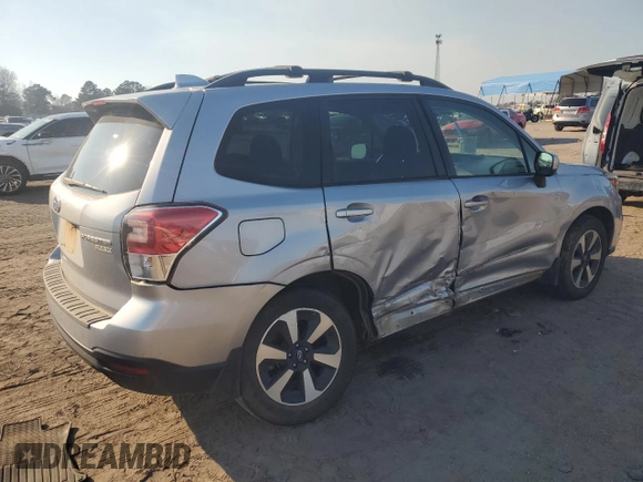 2017 Subaru Forester Premium with VIN JF2SJAEC0HG502106, listed as a Copart auction lot 46153715 with 184,274 mi miles and Salvage Title. Bid and sale history available at carsss.com. Image 3.