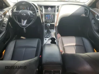 2018 Infiniti Q50 Luxe with VIN JN1EV7AP8JM360903, listed as a Copart auction lot 52726765 with 118,107 mi miles and Salvage Title. Bid and sale history available at DreamBid. Image 8.