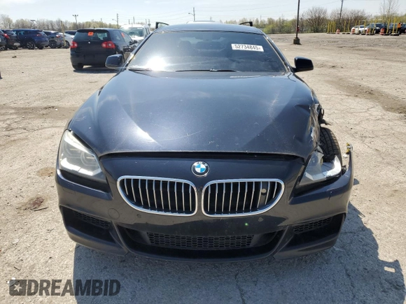 2014 BMW 6 Series 650i xDrive z VIN WBA6B4C5XED099250, wystawiony jako Copart lot #52734845 z przebiegiem Nie podano mil oraz Czysty tytuł • Clean title. Historia ofert i sprzedaży dostępna na DreamBid. Obrazek 5.