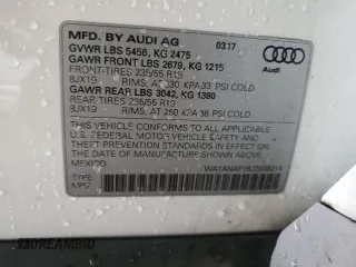 2018 Audi Q5 Premium with VIN WA1ANAFY6J2009214, listed as a Copart auction lot 51943705 with 109,192 mi miles and Salvage Title. Bid and sale history available at carsss.com. Image 13.