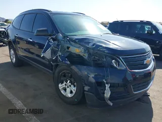 2017 Chevrolet Traverse LS z VIN 1GNKRFED6HJ227929, wystawiony jako IAAI lot #41979941 z przebiegiem 165 207 mil mil oraz . Historia ofert i sprzedaży dostępna na DreamBid. Obrazek 1.