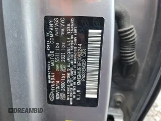 2015 Hyundai Genesis 3.8L with VIN KMHGN4JE8FU062244, listed as a Copart auction lot 52596394 with 132,513 mi miles and Salvage Title. Bid and sale history available at carsss.com. Image 15.