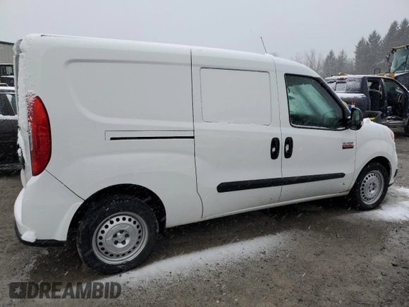 2022 Ram ProMaster City Cargo Tradesman with VIN ZFBHRFAB4N6W28596, listed as a Copart auction lot 59241035 with 34,716 mi miles and Salvage title. Bid and sale history available at DreamBid. Image 3.