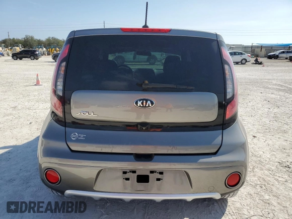 2017 Kia Soul + with VIN KNDJP3A53H7480209, listed as a Copart auction lot 44026095 with 43,485 mi miles and Salvage Title. Bid and sale history available at carsss.com. Image 6.