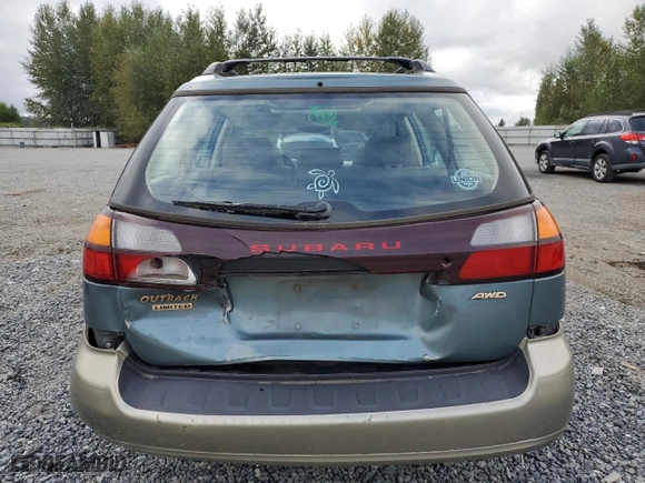 2002 Subaru Legacy Wagon Outback Ltd with VIN 4S3BH686127644498, listed as a Copart auction lot 69430724 with 137,296 mi miles and Salvage Title. Bid and sale history available at carsss.com. Image 6.