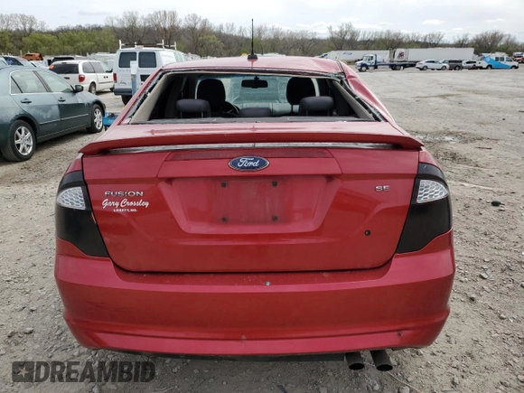 2010 Ford Fusion SE with VIN 3FAHP0HA8AR296310, listed as a Copart auction lot 50869365 with 255,063 mi miles and Salvage Title. Bid and sale history available at carsss.com. Image 6.