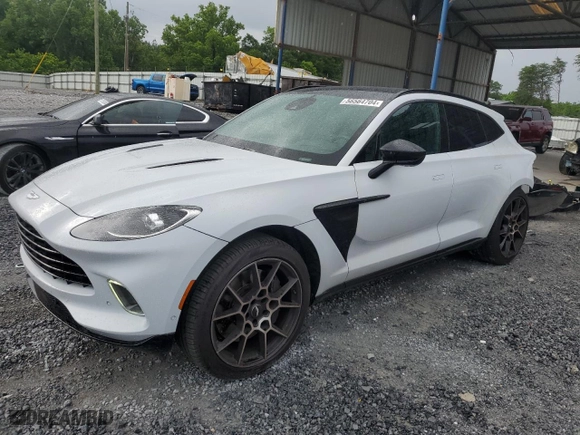 2021 Aston Martin DBX with VIN SCFVUJAW8MTV01405, listed as a Copart auction lot 56564704 with 12,386 mi miles and Salvage Title. Bid and sale history available at carsss.com. Image 1.
