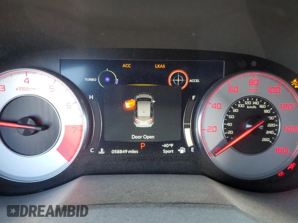 2021 Acura RDX w/A-Spec Package with VIN 5J8TC2H62ML011631, listed as a Copart auction lot 46525365 with 58,849 mi miles and Salvage Title. Bid and sale history available at carsss.com. Image 9.