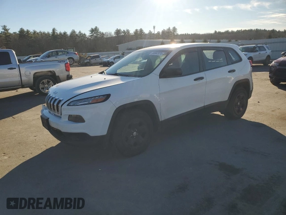2017 Jeep Cherokee Sport with VIN 1C4PJMAS4HD234617, listed as a Copart auction lot 80662074 with 125,362 mi miles and Salvage title. Bid and sale history available at DreamBid. Image 1.