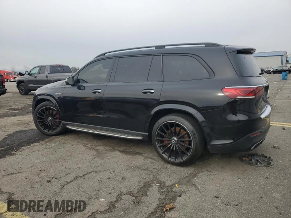 2021 Mercedes-Benz GLS with VIN 4JGFF8KE3MA463875, listed as a Copart auction lot 81672014 with 14,798 mi miles and Salvage Title. Bid and sale history available at carsss.com. Image 2.