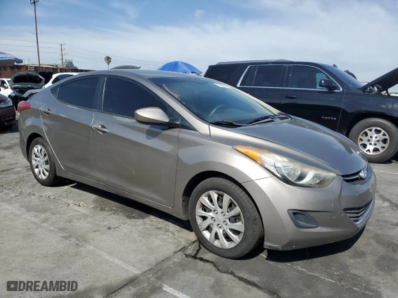 2013 Hyundai Elantra Limited PZEV with VIN 5NPDH4AE1DH186412, listed as a Copart auction lot 53165965 with 156,004 mi miles and Salvage Title. Bid and sale history available at carsss.com. Image 4.