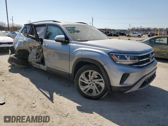 2021 Volkswagen Atlas 3.6L V6 SE w/Technology with VIN 1V2KR2CA3MC503507, listed as a Copart auction lot 48479045 with 121,870 mi miles and Non Repairable. Bid and sale history available at carsss.com. Image 4.