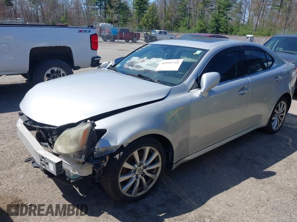 2006 Lexus IS 250 with VIN JTHCK262765001622, listed as a IAAI auction lot 41993744 with 190,407 mi miles and . Bid and sale history available at DreamBid. Image 2.