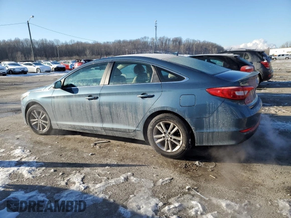 2017 Hyundai Sonata 2.4L with VIN 5NPE24AF2HH572793, listed as a Copart auction lot 46319855 with 150,244 mi miles and Salvage Title. Bid and sale history available at DreamBid. Image 2.