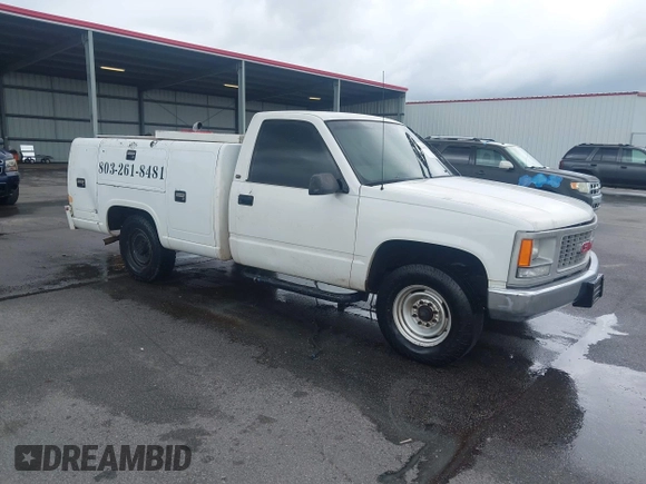 2000 GMC Sierra 3500 z VIN 1GDGC34R1YF451961, wystawiony jako IAAI lot #42246911 z przebiegiem 192 926 mil mil oraz . Historia ofert i sprzedaży dostępna na DreamBid. Obrazek 1.