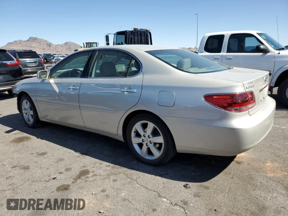 2005 Lexus ES 330 with VIN JTHBA30G655116705, listed as a Copart auction lot 49739605 with 74,077 mi miles and Salvage Title. Bid and sale history available at carsss.com. Image 2.