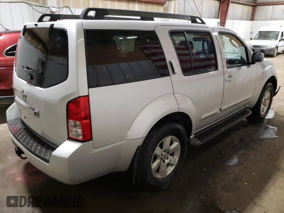 2012 Nissan Pathfinder SV z VIN 5N1AR1NBXCC603126, wystawiony jako Copart lot #55483775 z przebiegiem 100 137 mil mil oraz Szkoda całkowita • Salvage title. Historia ofert i sprzedaży dostępna na DreamBid. Obrazek 3.