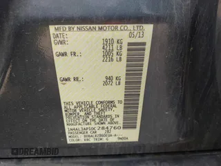 2013 Nissan Altima 2.5 S with VIN 1N4AL3AP1DC284760, listed as a IAAI auction lot 42003121 with 113,442 mi miles and . Bid and sale history available at carsss.com. Image 9.