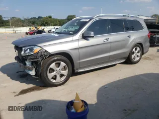 2017 Mercedes-Benz GLS 450 with VIN 4JGDF6EE4HA743351, listed as a Copart auction lot 66162194 with 74,478 mi miles and Salvage Title. Bid and sale history available at DreamBid. Image 1.