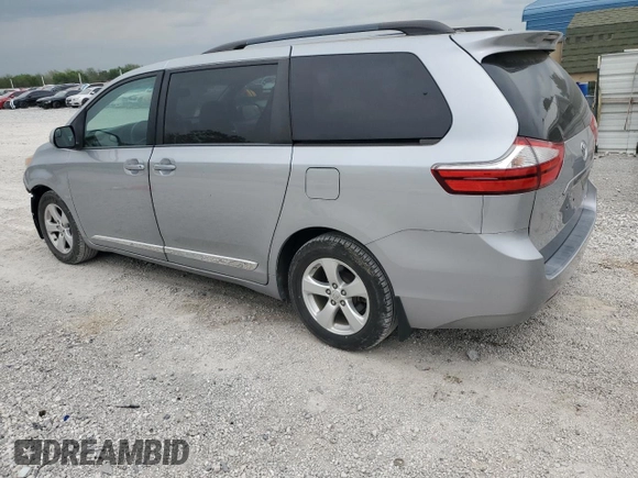 2016 Toyota Sienna LE AAS with VIN 5TDKK3DC2GS727947, listed as a Copart auction lot 53683195 with 62,689 mi miles and Clean Title. Bid and sale history available at carsss.com. Image 2.