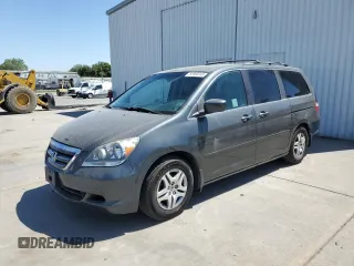 2007 Honda Odyssey EX-L with VIN 5FNRL38797B456625, listed as a Copart auction lot 53983345 with 120,692 mi miles and Salvage Title. Bid and sale history available at carsss.com. Image 1.