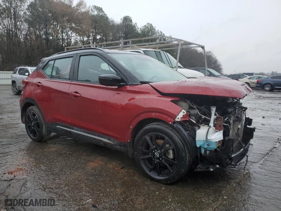 2022 Nissan Kicks SR with VIN 3N1CP5DV9NL495954, listed as a Copart auction lot 48187415 with 58,395 mi miles and Salvage Title. Bid and sale history available at carsss.com. Image 4.