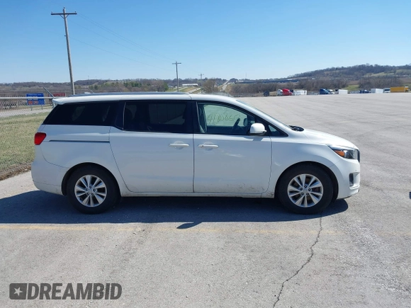 2017 Kia Sedona LX with VIN KNDMB5C18H6310158, listed as a IAAI auction lot 41808613 with 169,383 mi miles. Bid and sale history available at carsss.com. Image 13.