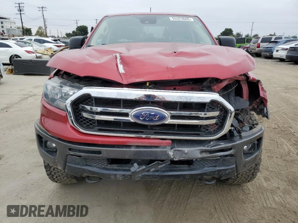 2021 Ford Ranger XL with VIN 1FTER4FH4MLD72851, listed as a Copart auction lot 55323665 with 81,235 mi miles and Salvage Title. Bid and sale history available at carsss.com. Image 5.