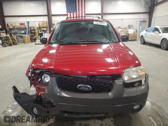 2007 Ford Escape XLT with VIN 1FMYU03Z27KA05874, listed as a Copart auction lot 73295564 with 127,088 mi miles and Salvage Title. Bid and sale history available at carsss.com. Image 5.