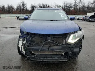 2017 Nissan Rogue SV with VIN KNMAT2MV3HP612239, listed as a Copart auction lot 52097055 with 124,804 mi miles and Salvage Title. Bid and sale history available at carsss.com. Image 5.