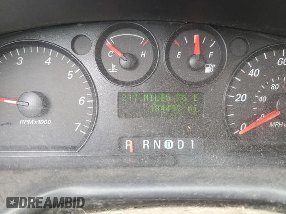2004 Ford Taurus SE with VIN 1FAFP53274A193186, listed as a Copart auction lot 60255125 with 184,493 mi miles and Salvage title. Bid and sale history available at DreamBid. Image 9.