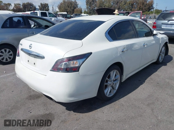 2014 Nissan Maxima S with VIN 1N4AA5AP7EC460858, listed as a IAAI auction lot 42264872 with 131,138 mi miles and . Bid and sale history available at DreamBid. Image 4.