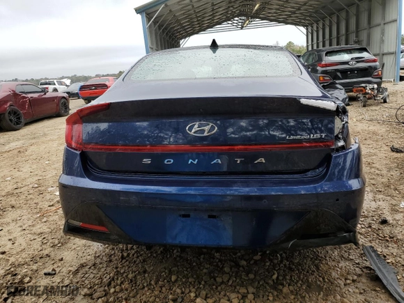 2022 Hyundai Sonata Limited with VIN 5NPEH4J23NH137952, listed as a Copart auction lot 85369364 with 25,510 mi miles and Non Repairable. Bid and sale history available at carsss.com. Image 6.