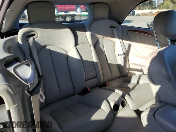 2005 Mercedes-Benz CLK 500 with VIN WDBTK75G55T041461, listed as a Copart auction lot 49849125 with 115,280 mi miles and Salvage title. Bid and sale history available at DreamBid. Image 10.