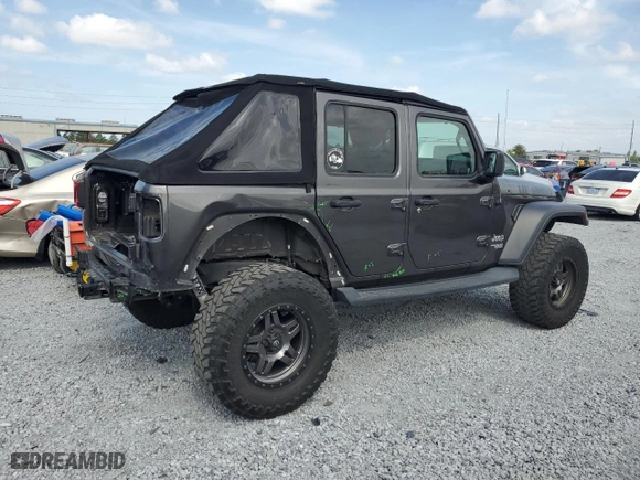 2018 Jeep Wrangler Unlimited Sport S with VIN 1C4HJXDG2JW147032, listed as a Copart auction lot 53462135 with 55,868 mi miles and Salvage Title. Bid and sale history available at carsss.com. Image 3.