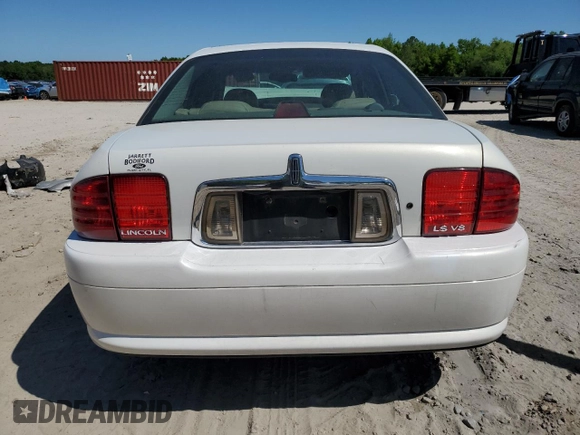 2001 Lincoln LS Sport with VIN 1LNHM87A31Y634664, listed as a Copart auction lot 53137475 with 120,072 mi miles and Salvage Title. Bid and sale history available at DreamBid. Image 6.