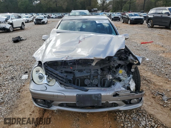 2005 Mercedes-Benz C 230 Kompressor with VIN WDBRF40J95F705498, listed as a Copart auction lot 50466115 with 161,488 mi miles and Salvage title. Bid and sale history available at DreamBid. Image 5.