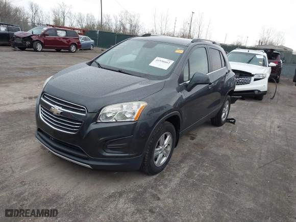 2016 Chevrolet Trax LT with VIN 3GNCJPSB0GL233897, listed as a IAAI auction lot 41936662 with 91,672 mi miles. Bid and sale history available at carsss.com. Image 17.